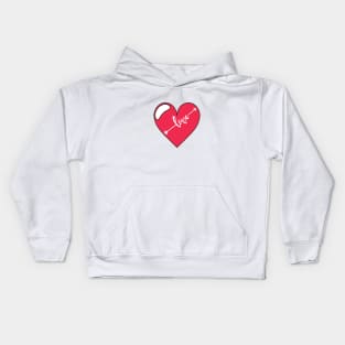 Heart and the Love Arrow Kids Hoodie